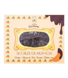 Scorze di Arancia al Cioccolato Fondente Extra - Frutta secca candita - Selezione Castroni